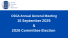 2025 CSGA Annual General Meeting, 15 September