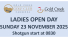 2025 Gold Creek Ladies Open Day, 23 November